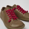 Camper Zapatos Casual | Zapato De Piel Marron Para Mujer