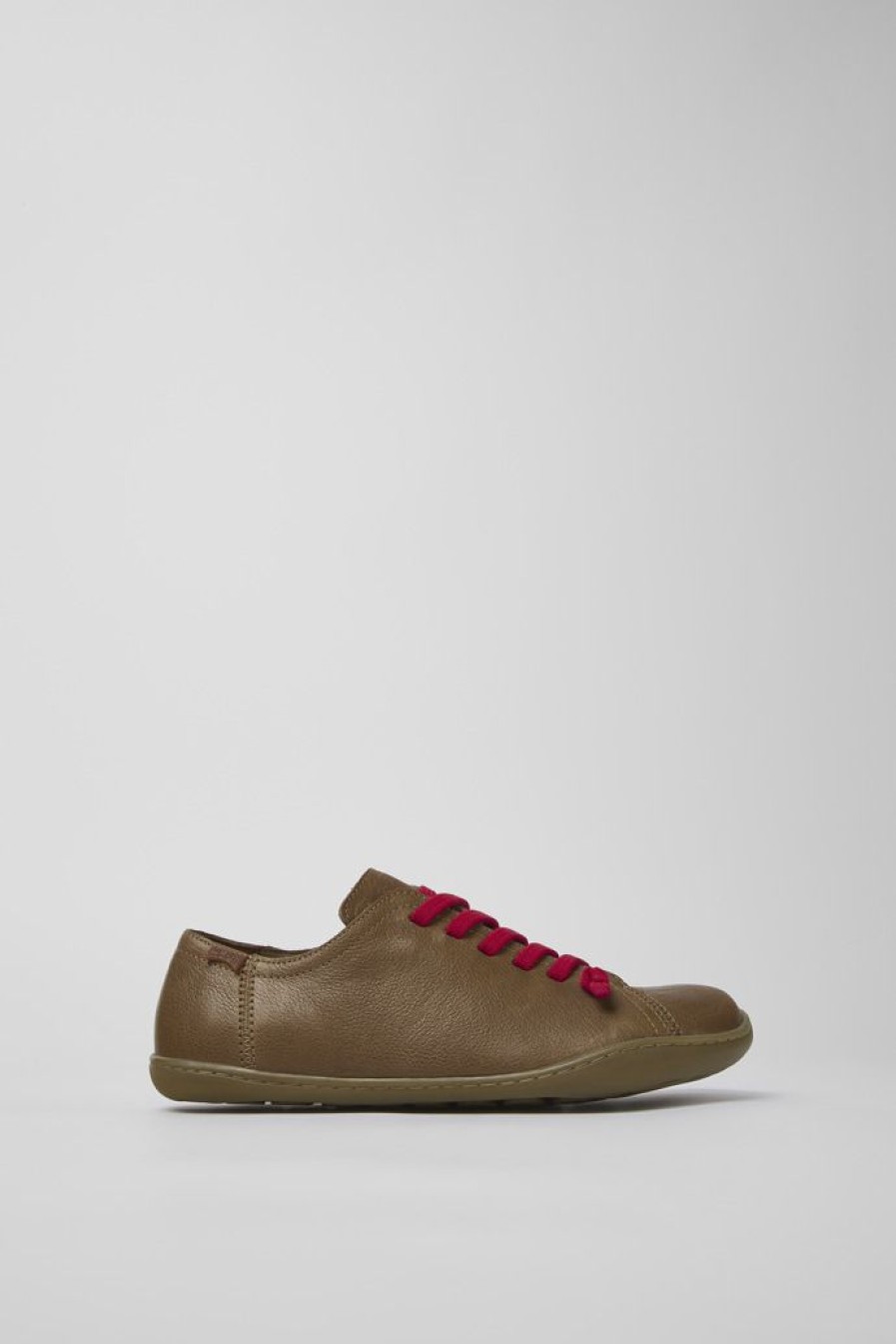 Camper Zapatos Casual | Zapato De Piel Marron Para Mujer