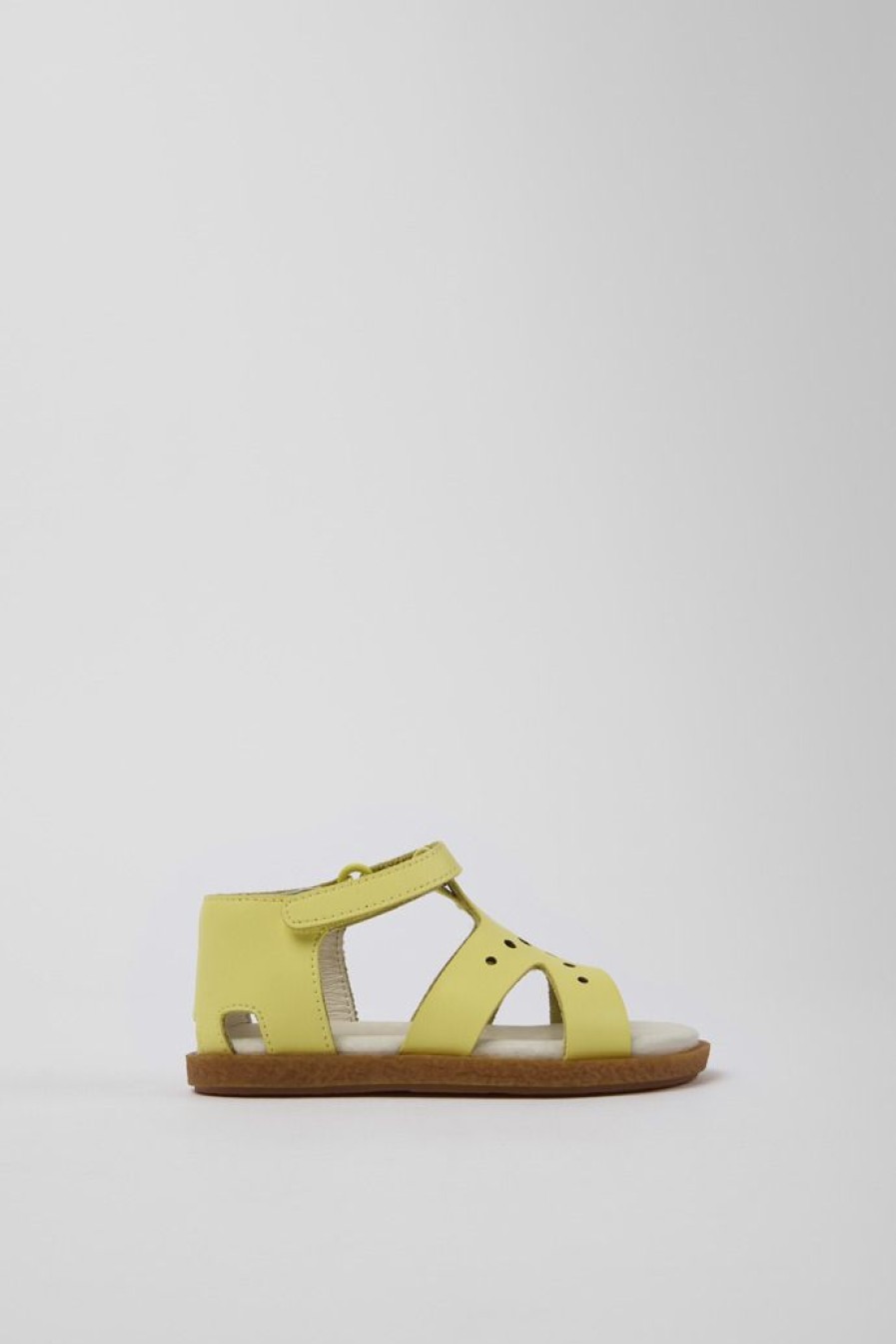 Camper Sandalias | Sandalia De Piel Amarilla