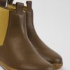 Camper Botas | Botines Marrones De Piel Para Ninos