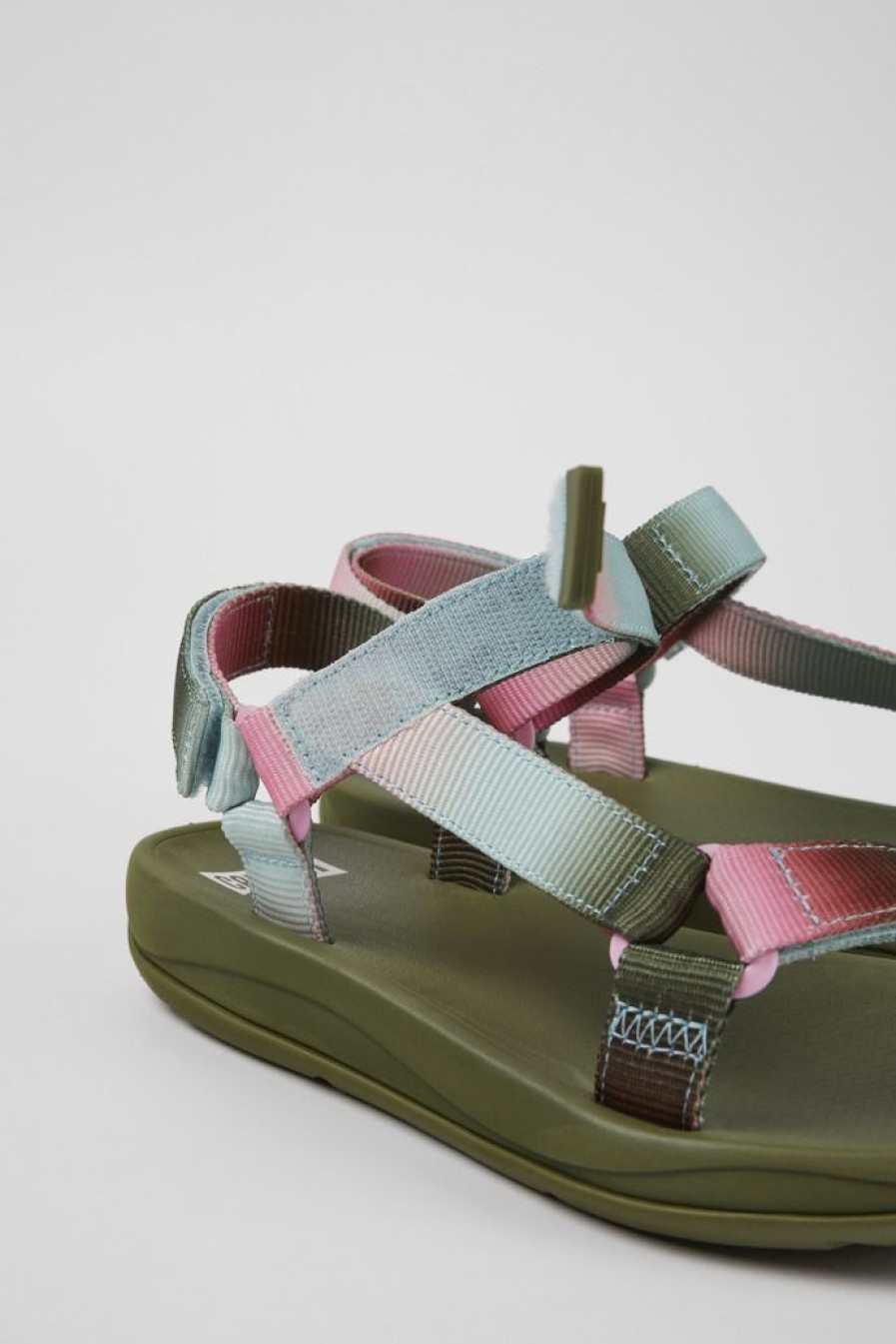 Camper Sandalias | Sandalia De Tejido Multicolor Para Mujer