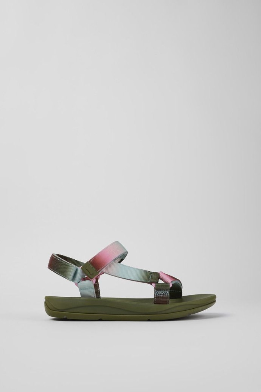 Camper Sandalias | Sandalia De Tejido Multicolor Para Mujer