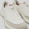 Camper Zapatillas | Sneakers Blancas De Tejido Y Nobuk Para Hombre