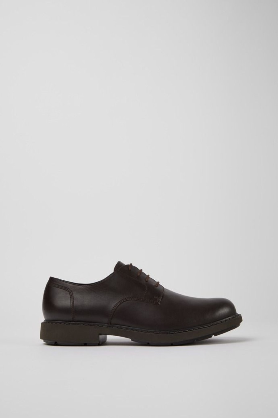 Camper Zapatos De Vestir | Zapato Blucher Clasico Marron