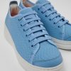 Camper Zapatillas | Sneaker De Piel Azul Para Mujer