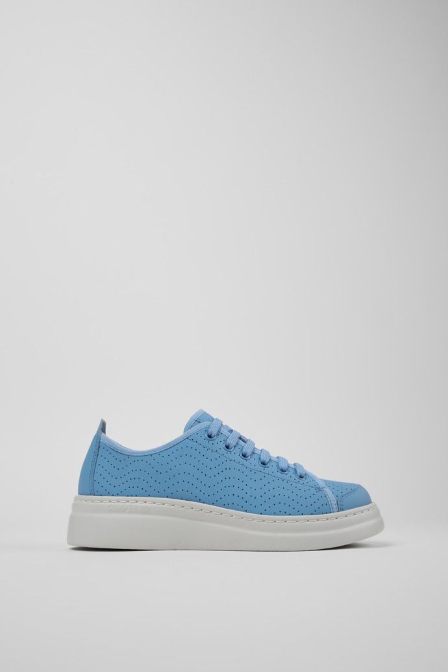 Camper Zapatillas | Sneaker De Piel Azul Para Mujer