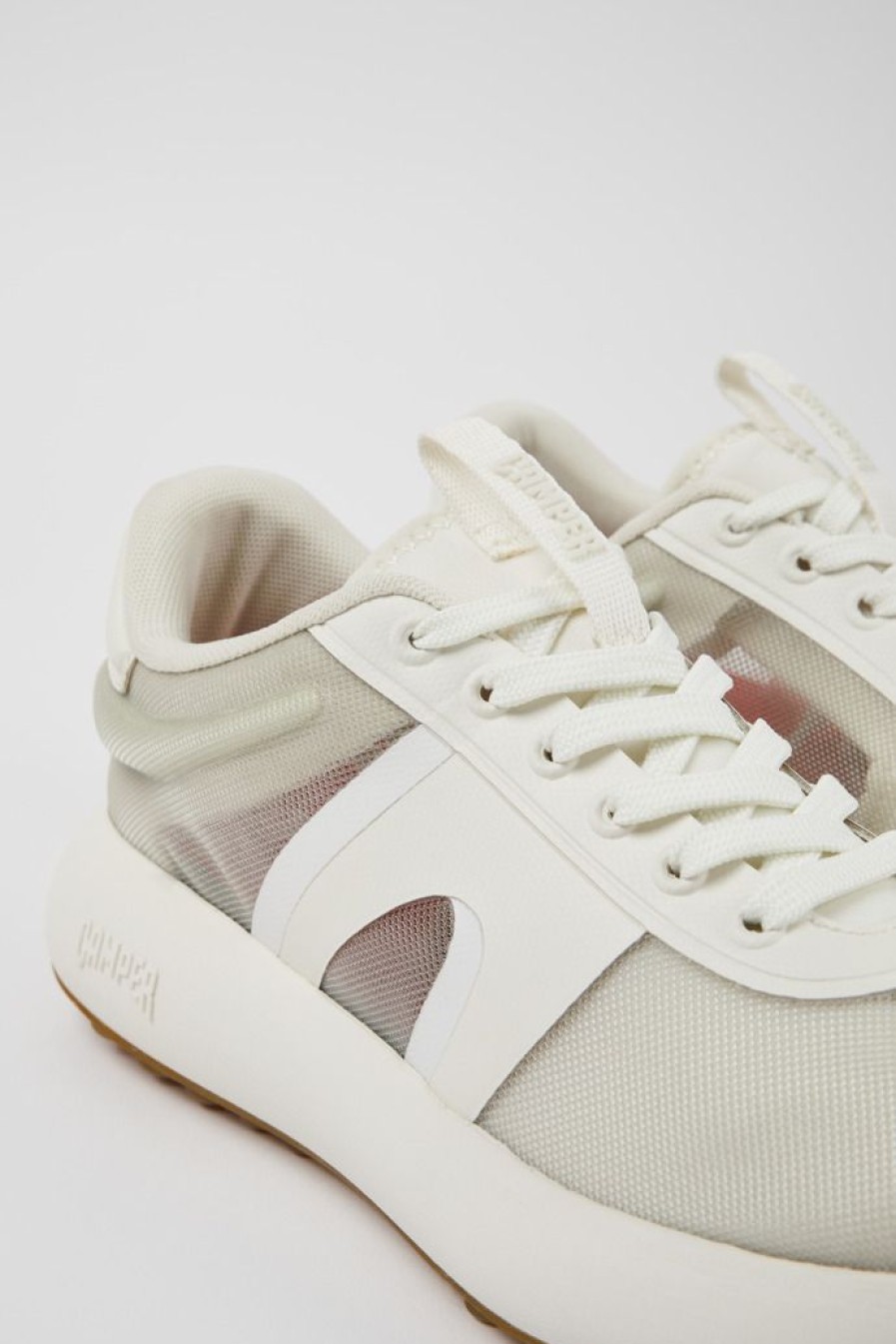 Camper Zapatillas | Sneaker De Tejido Gris Para Mujer