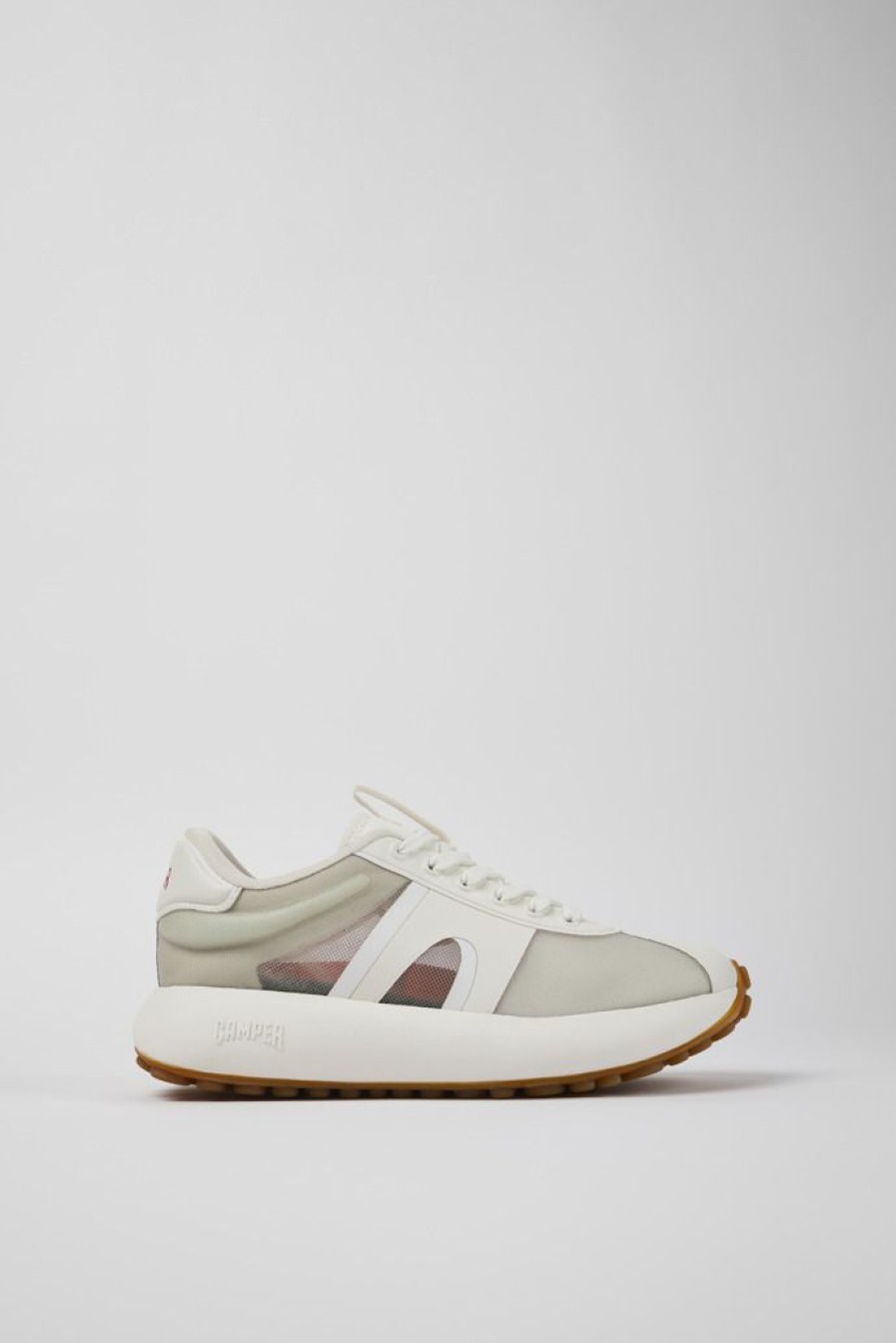 Camper Zapatillas | Sneaker De Tejido Gris Para Mujer