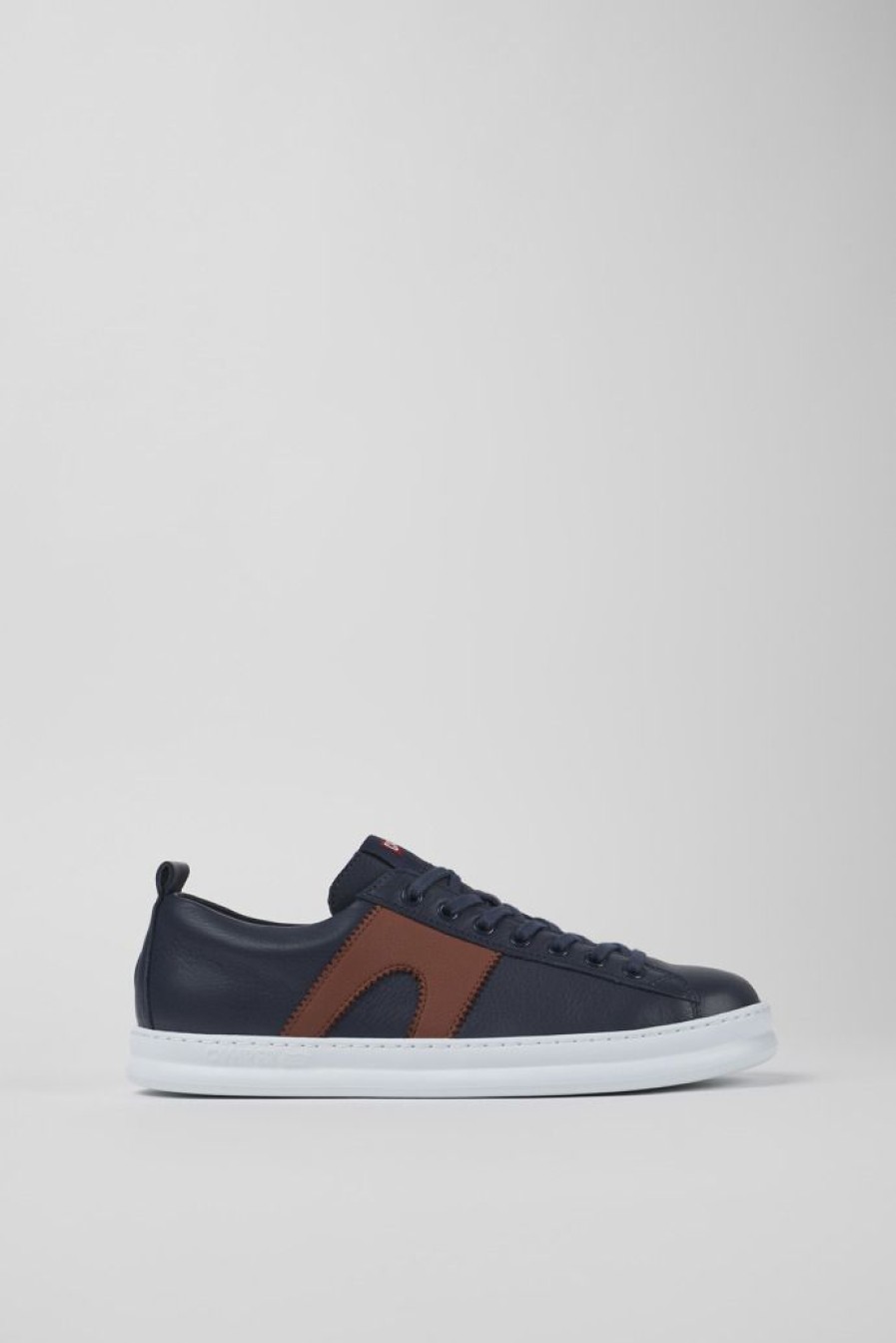 Camper Zapatillas | Sneaker De Piel Azul Para Hombre