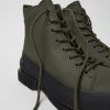 Camper Zapatos De Vestir | Bota De Vestir Kaki Con Cordones Para Hombre