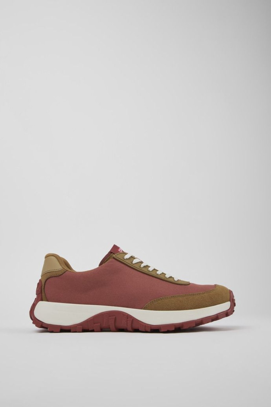 Camper Zapatillas | Sneaker De Tejido/Nobuk Roja Para Hombre