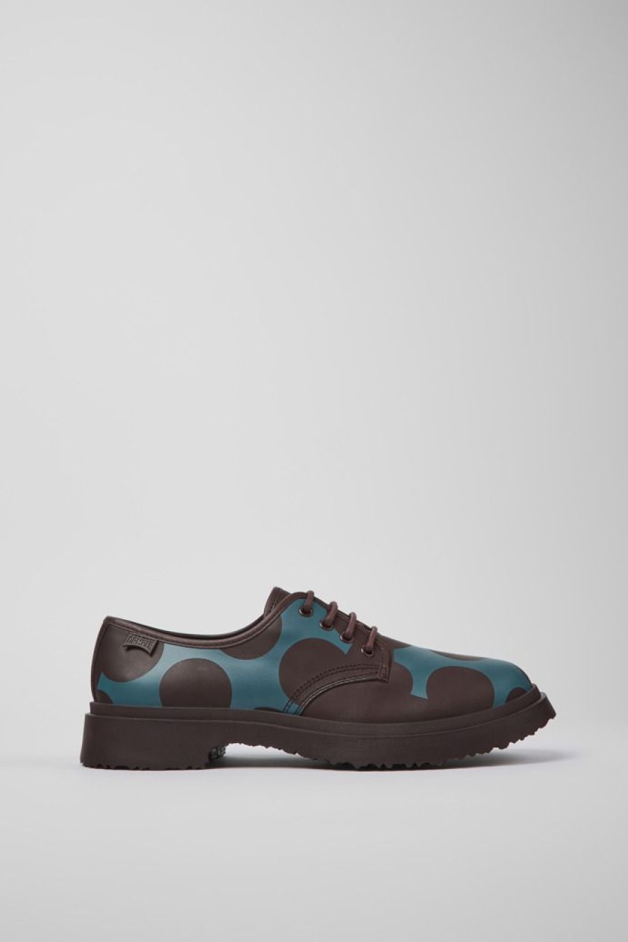 Camper Zapatos De Vestir | Zapatos Burdeos Y Azules De Piel Para Hombre