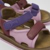 Camper Sandalias | Sandalia De Piel Multicolor Con Dos Tiras