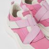 Camper Zapatillas | Sneakers Rosas De Piel Y Tejido Para Ninos
