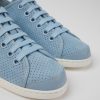 Camper Zapatillas | Sneakers De Piel Y Nobuk Azules Para Mujer