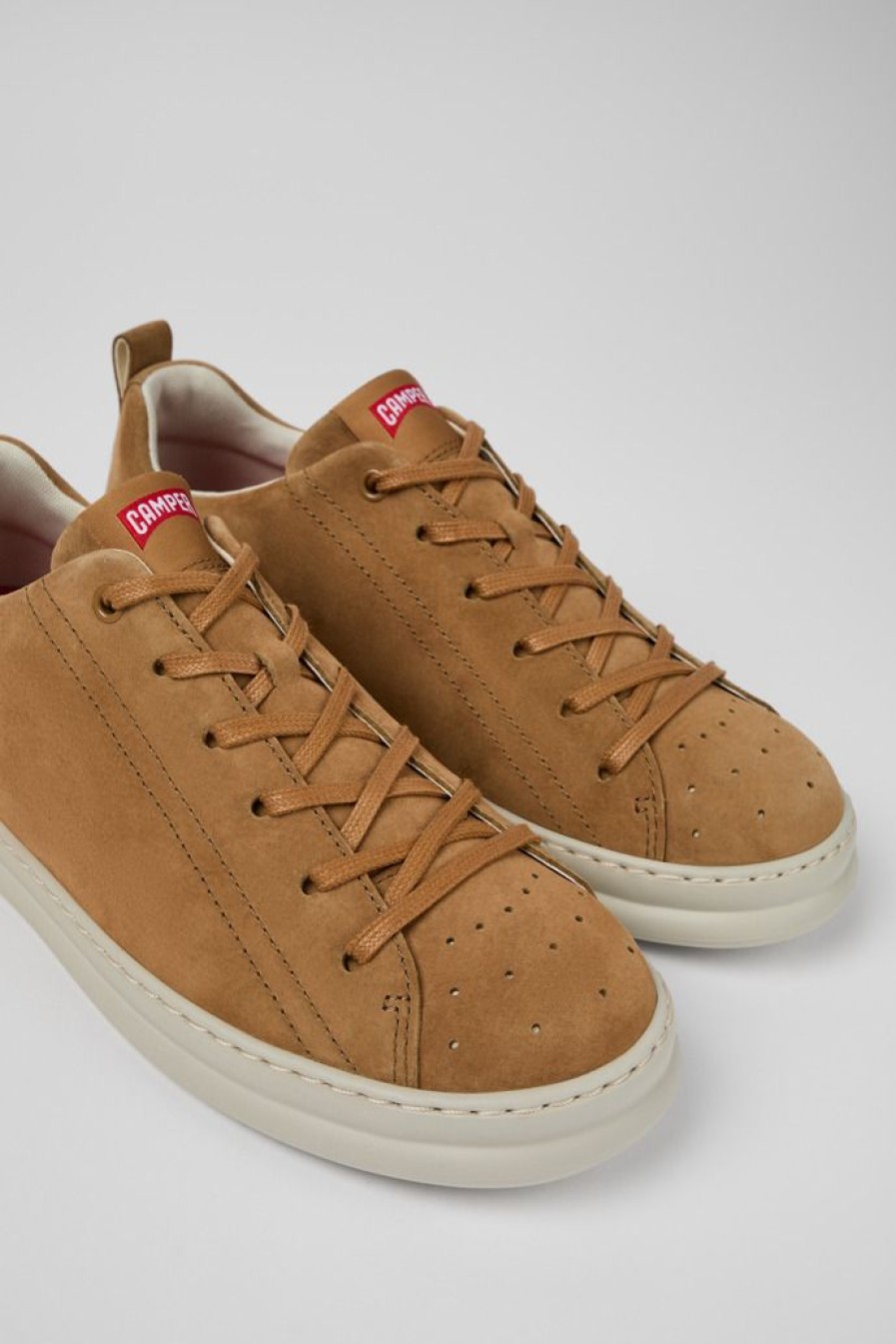 Camper Zapatillas | Sneaker De Nobuk Marron Para Hombre