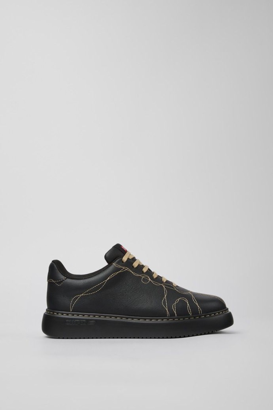 Camper Zapatillas | Sneaker De Piel Negra Para Mujer