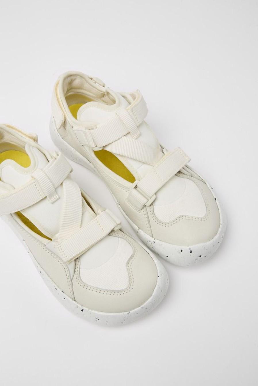 Camper Zapatillas | Sneakers Semiabiertas Blancas Para Mujer