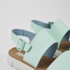 Camper Sandalias | Sandalia De Piel Azul Para Mujer