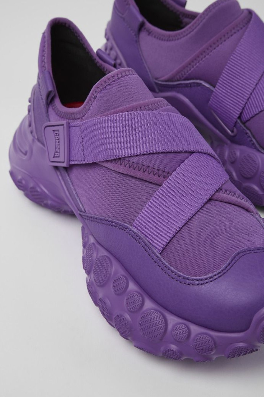 Camper Zapatillas | Sneaker De Tejido/Piel Violeta Para Mujer