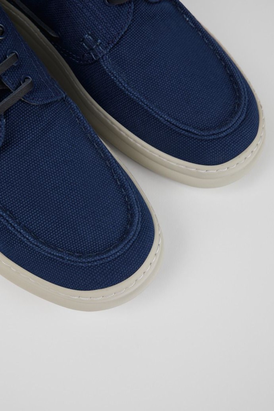 Camper Zapatos Casual | Nautico De Tejido Azul Para Hombre