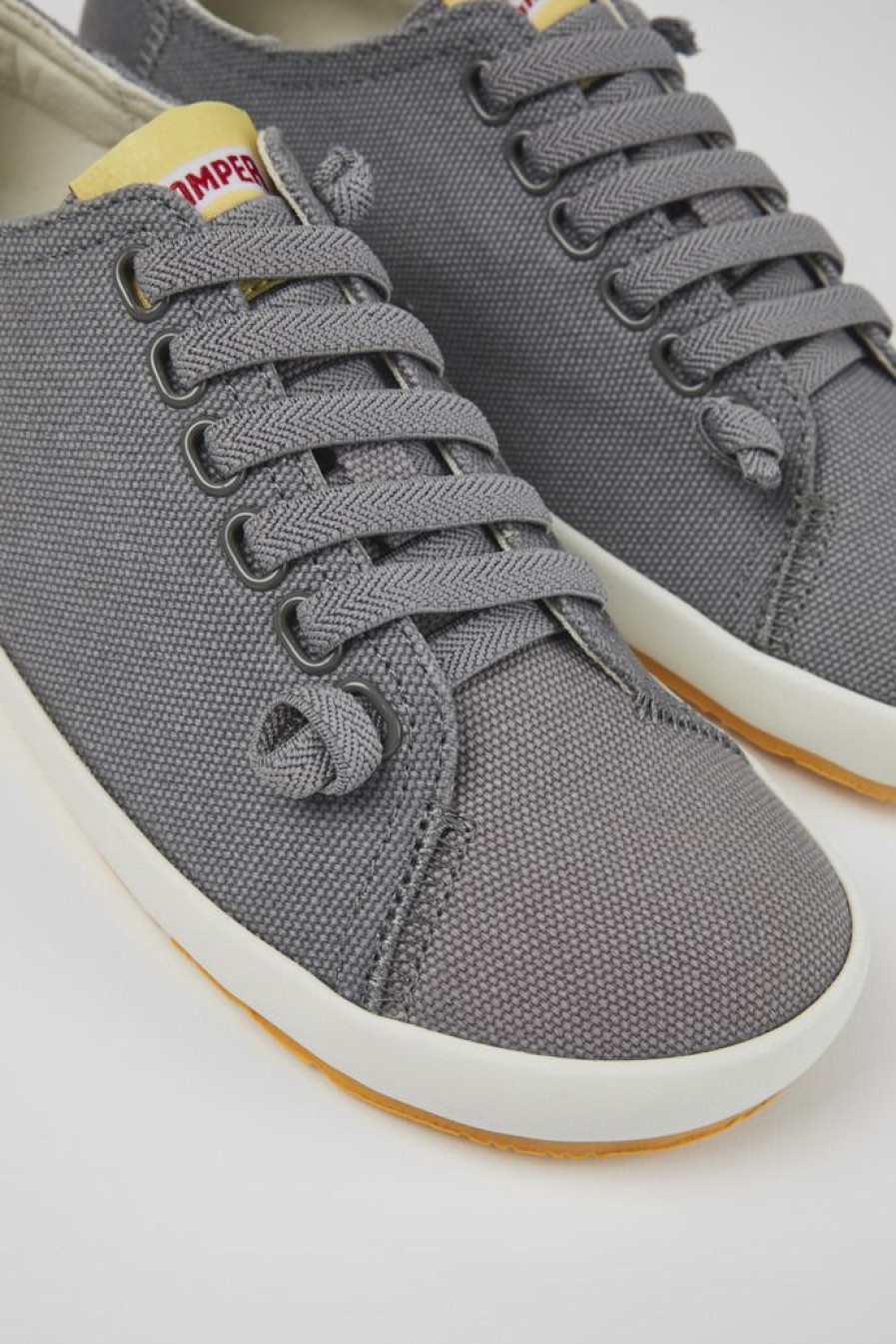 Camper Zapatillas | Sneaker De Tejido Gris Para Mujer