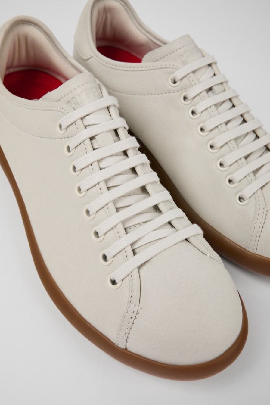 Camper Zapatillas | Sneaker De Piel Blanca Para Hombre