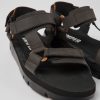 Camper Sandalias | Sandalias De Piel Marrones Para Hombre