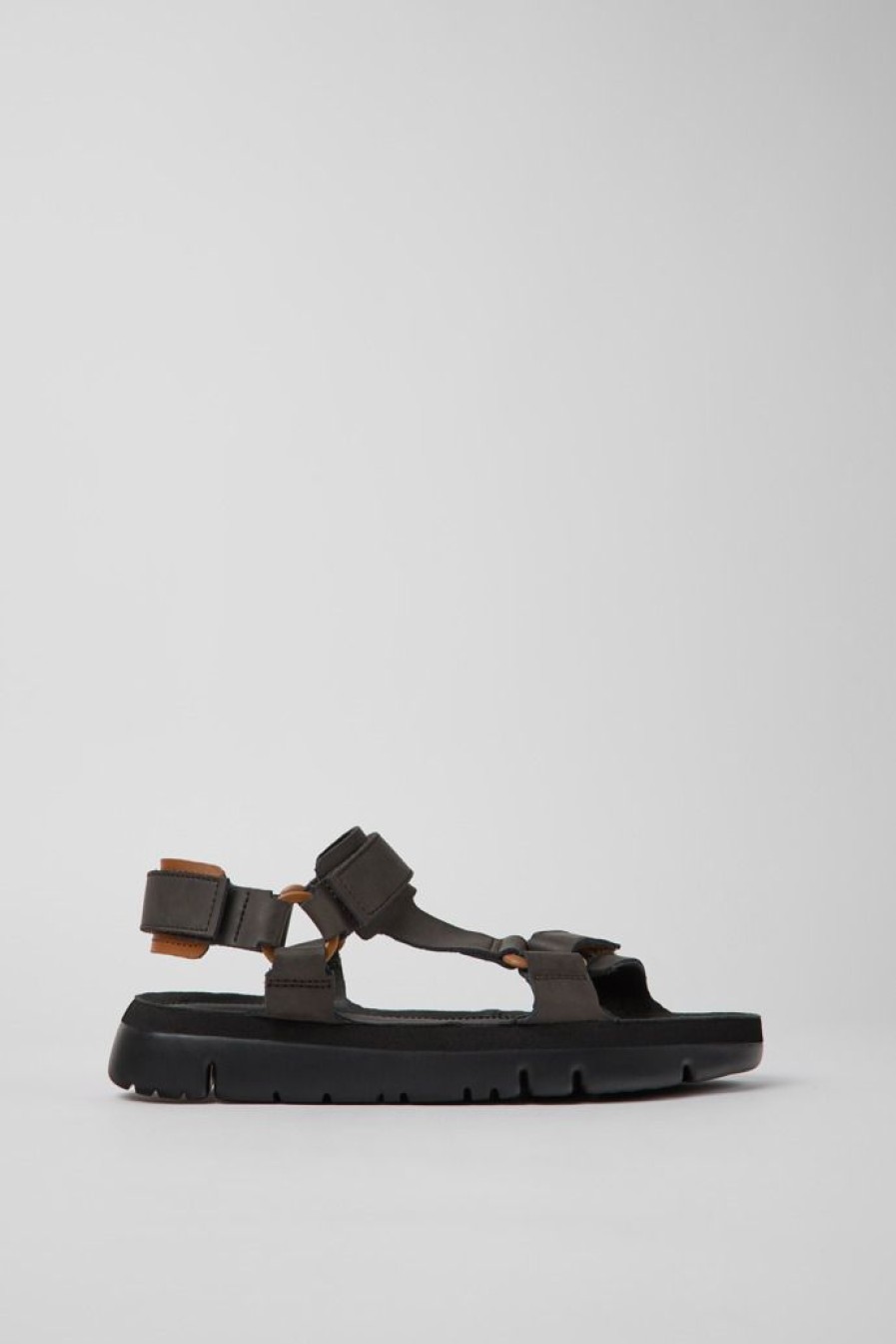 Camper Sandalias | Sandalias De Piel Marrones Para Hombre