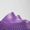 Camper Plataformas / Cunas | Zueco De Piel Violeta Para Mujer