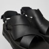 Camper Sandalias | Sandalias De Piel Negras Para Mujer