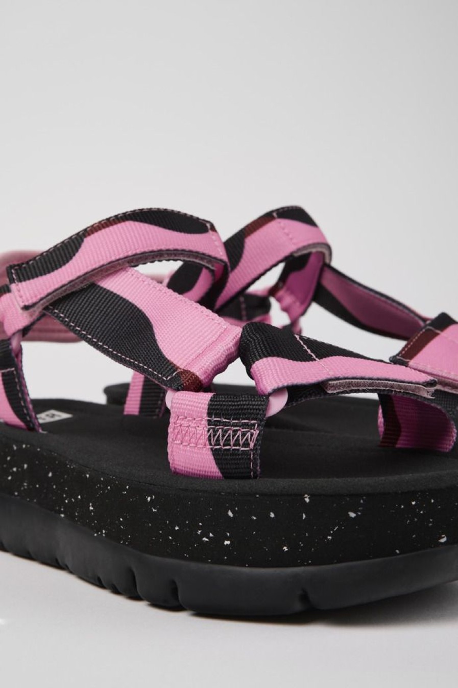 Camper Sandalias | Sandalia De Tejido Multicolor Para Mujer