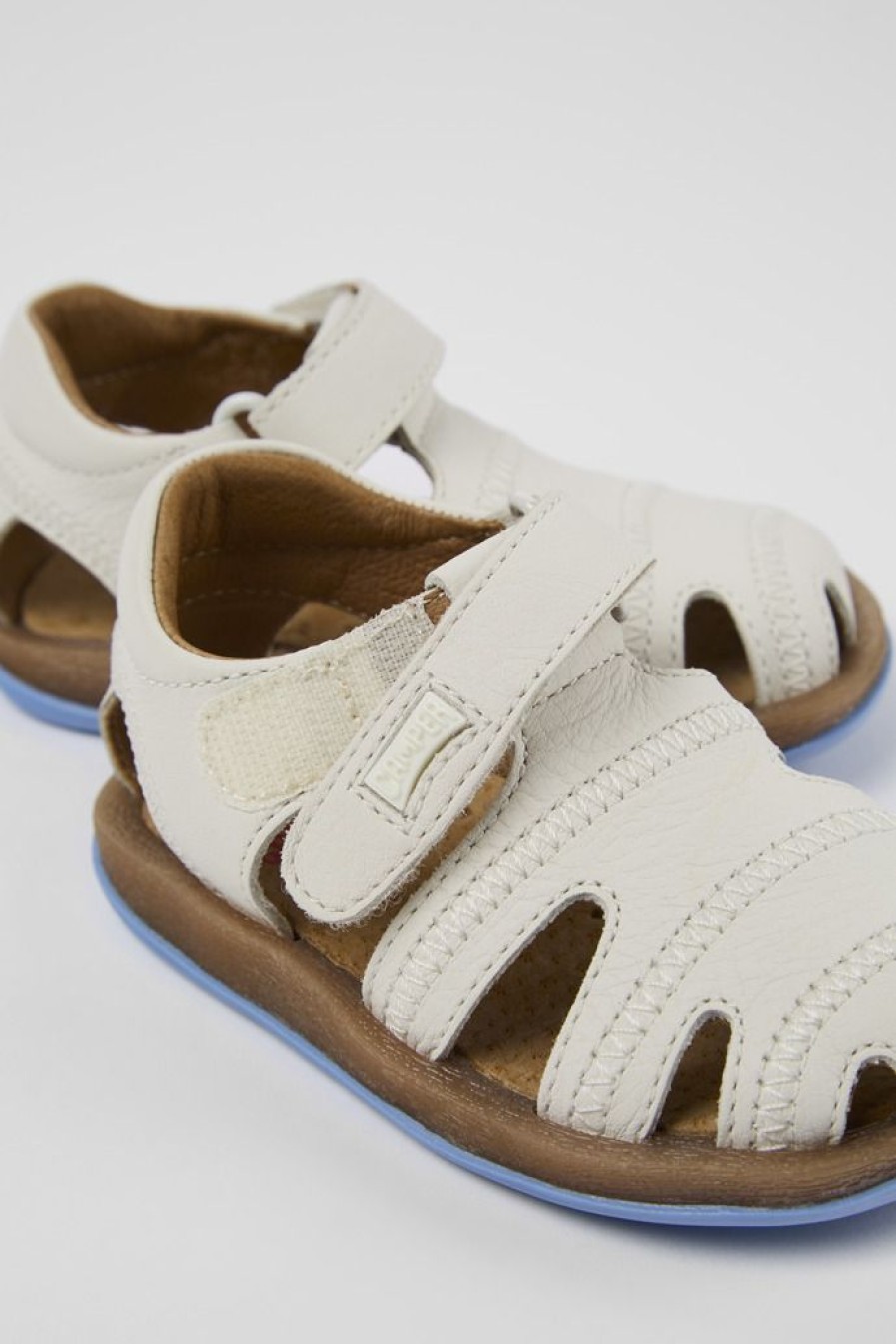 Camper Sandalias | Sandalia De Piel Blanca