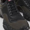 Camper Zapatillas | Sneakers Negras De Tejido Y Nobuk Para Mujer