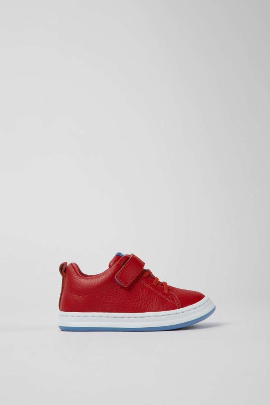 Camper Zapatillas | Sneakers Rojas De Piel Para Ninos