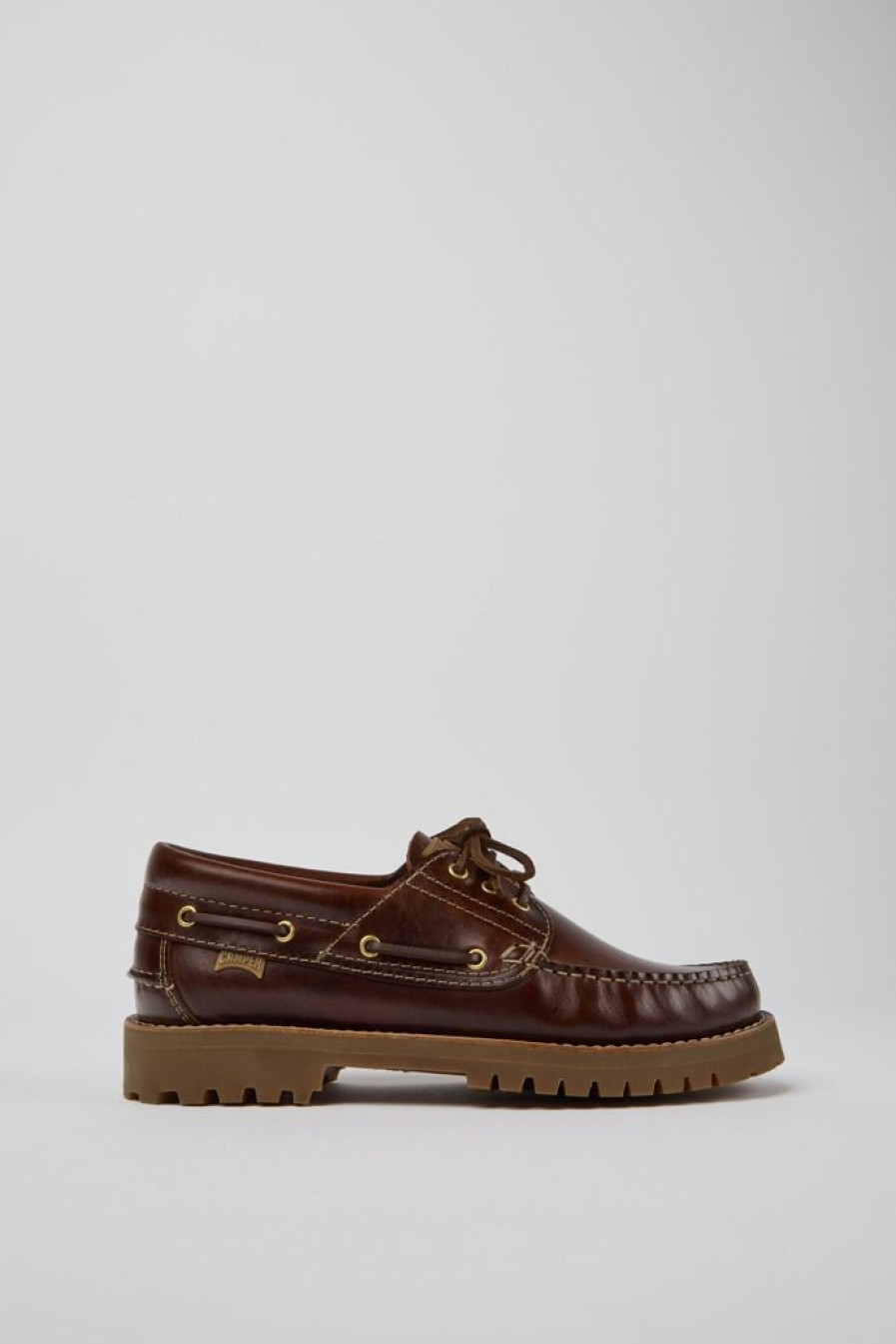 Camper Zapatos Casual | Nautico Marron Para Hombre