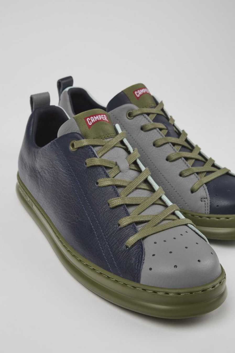 Camper Zapatillas | Sneaker De Piel Multicolor Para Hombre