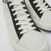 Camper Zapatillas | Sneaker De Piel/Nobuk Blanca Para Hombre