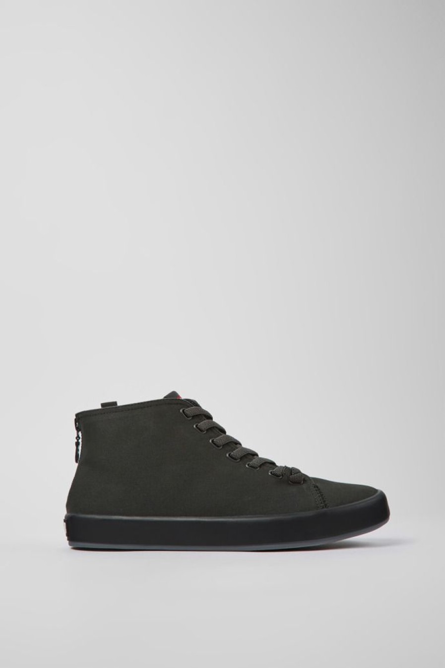 Camper Zapatillas | Sneakers Gris Oscuro De Tejido Para Hombre