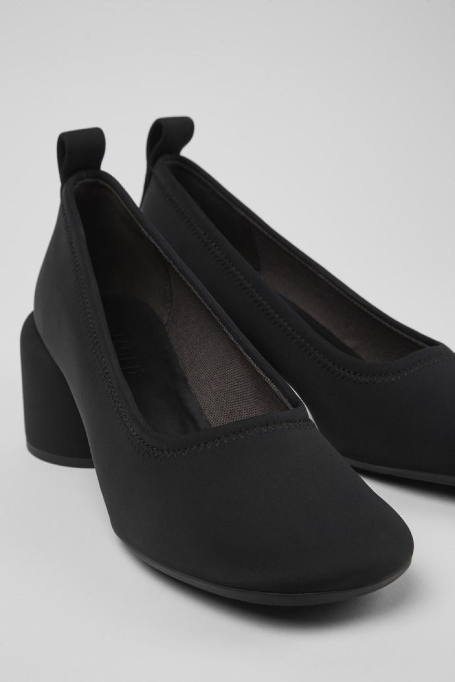 Camper Zapatos De Vestir | Bailarina De Tejido Negra Para Mujer