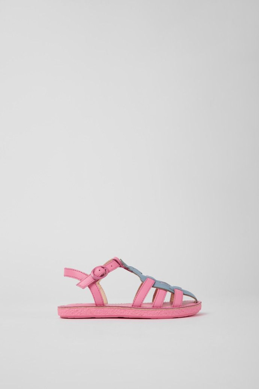 Camper Sandalias | Sandalias Multicolores De Piel Para Ninos