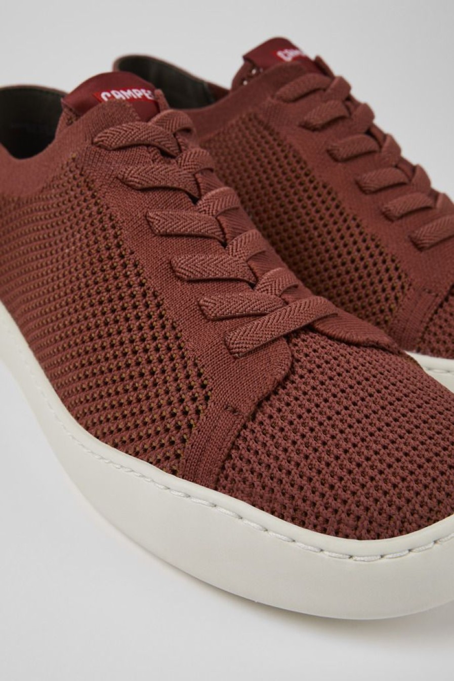 Camper Zapatos Casual | Sneaker De Tejido Roja Para Hombre