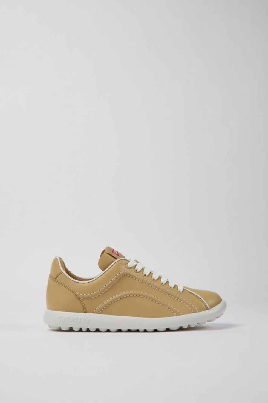 Camper Zapatillas | Sneakers Beiges De Piel Para Mujer