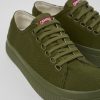 Camper Zapatillas | Zapatos De Tejido Verdes Para Mujer