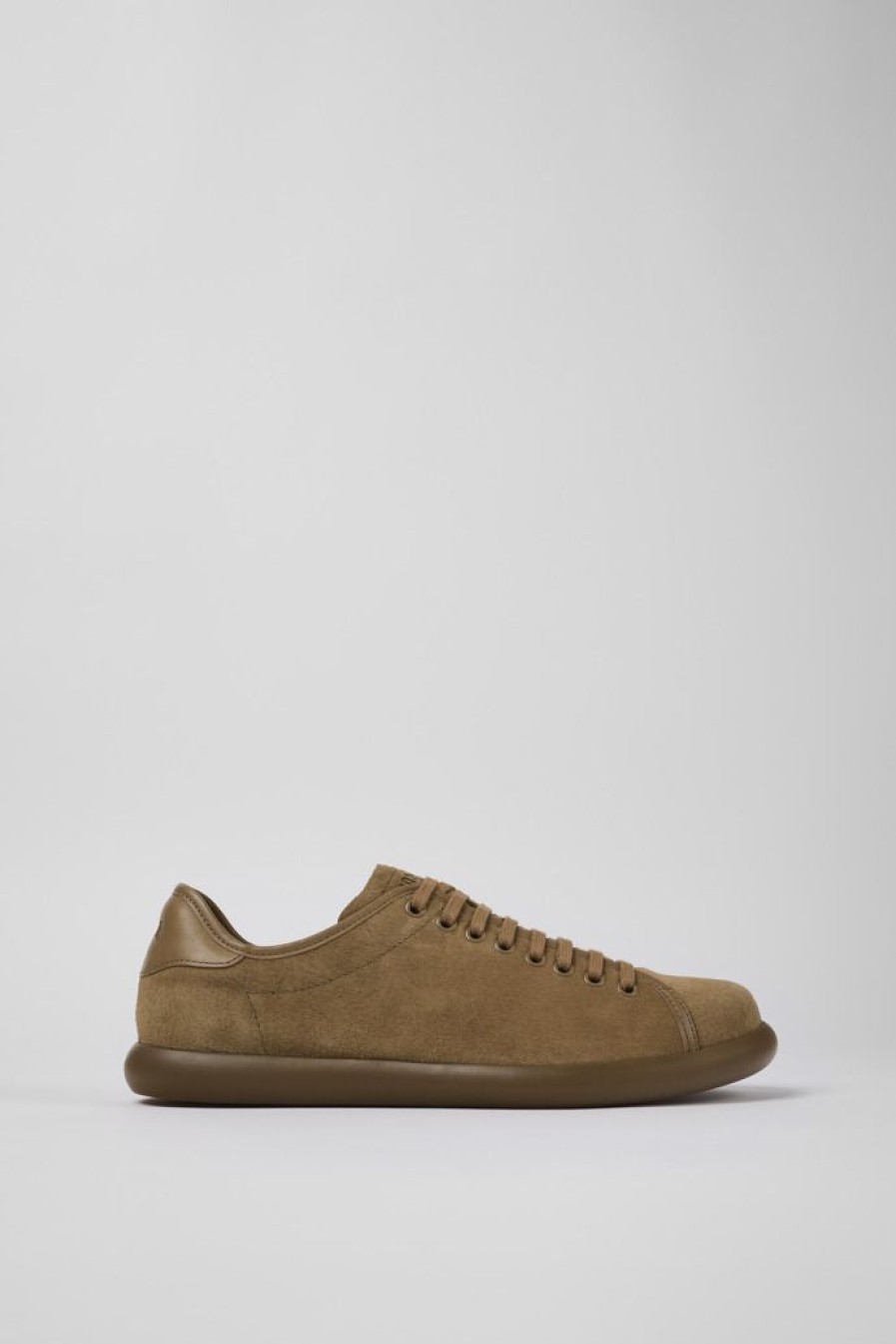 Camper Zapatillas | Sneaker De Nobuk/Piel Marron Para Hombre