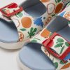 Camper Sandalias | Sandalias Multicolores De Piel Para Ninos