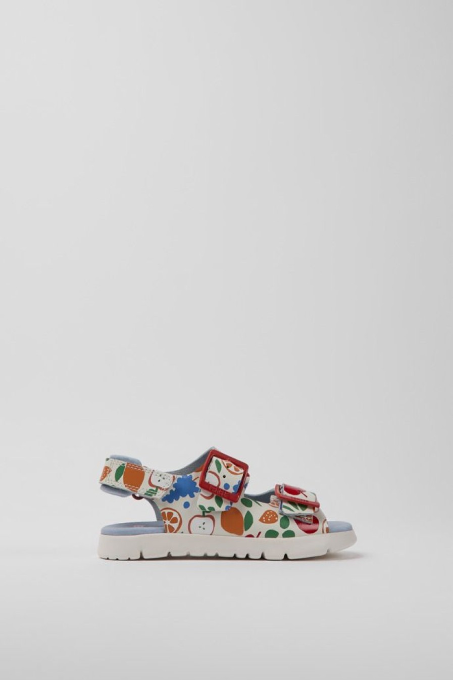 Camper Sandalias | Sandalias Multicolores De Piel Para Ninos