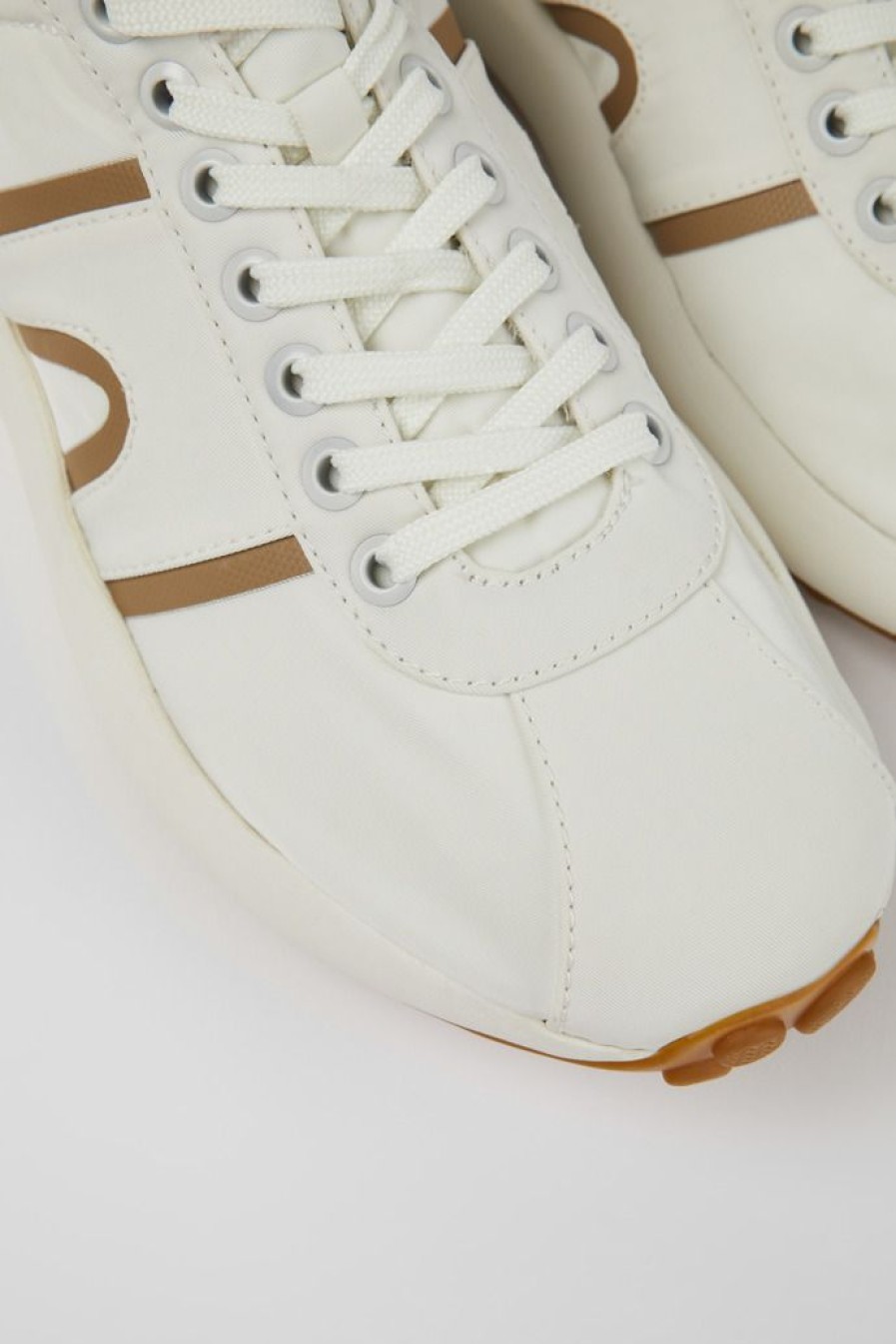 Camper Zapatillas | Sneaker De Tejido Blanca Para Hombre