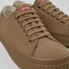 Camper Zapatillas | Zapatos De Tejido Marrones Para Mujer