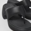 Camper Sandalias | Sandalia De Piel Negra Para Mujer